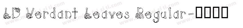 LD Verdant Leaves Regular字体转换